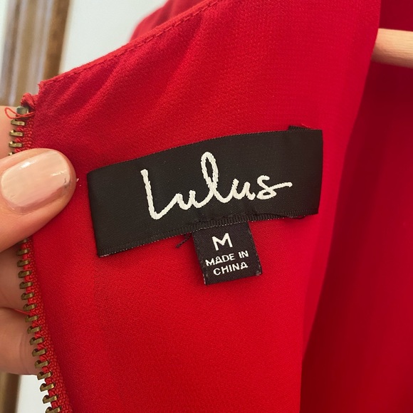 Lulu’s Red Mini Dress - Picture 3 of 3